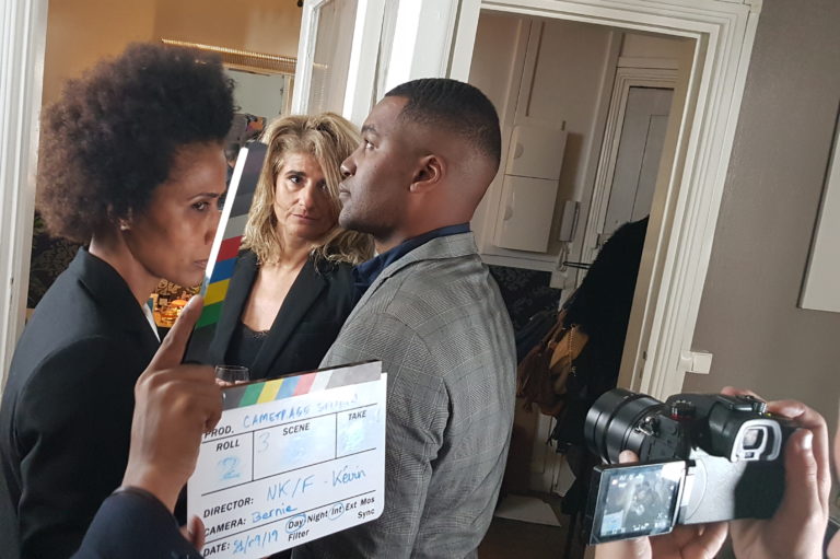 Tournage court métrage Sabrina Nanni comédienne actrice