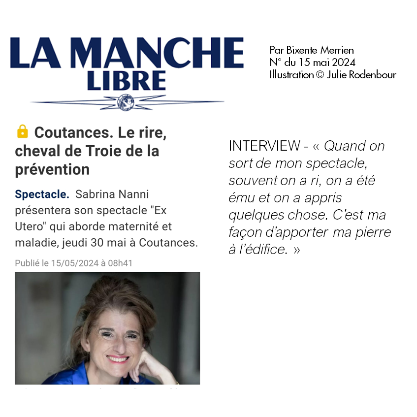 Revue de presse Ex Utero Sabrina NANNI