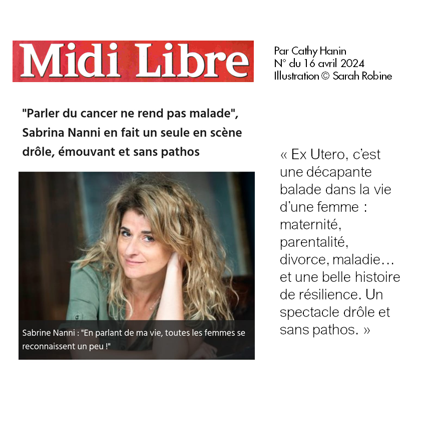 Revue de presse Ex Utero Sabrina NANNI